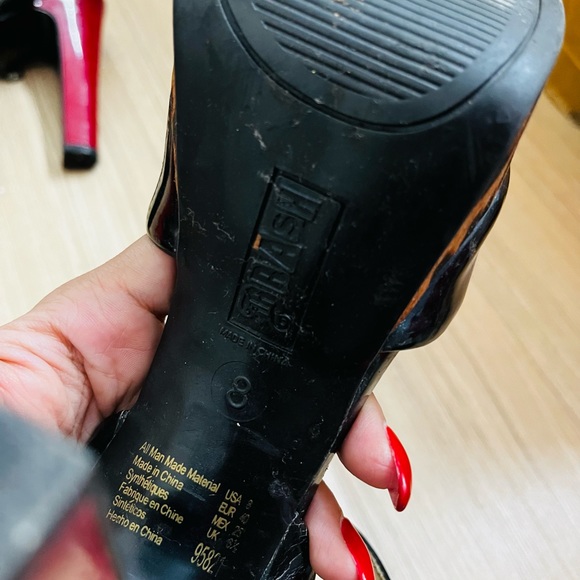 Brash Peep Toe Platform Block Heels Sandals - Picture 7 of 15